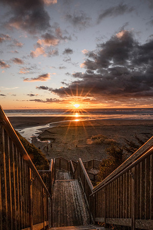 New Year Sunset, Pacific Beach, WA